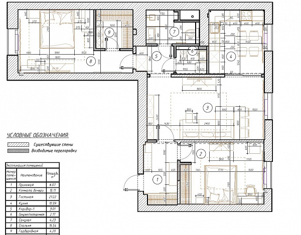 Квартира 3-комн., 85 м²